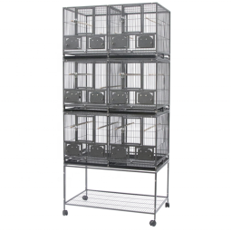Bird Cage Supplier - Triple Stackable Divided Breeder Cage