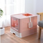 猫砂盆厂家-可折叠带盖抽屉式加大