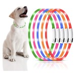 发光狗项圈厂家-可充电LED可调闪烁