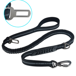 Dog Seat Belt Factory - 3-in-1 Heavy Duty Bungee Leash