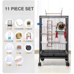 鸟笼厂家-30英寸豪华锻铁滚轮架