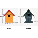 木质鸟屋厂家-彩色悬挂花园装饰