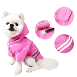 小狗雨披厂家-PU反光透气防水