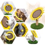 Sunflower Cat Scratcher Factory - Natural Sisal Rope Scratching Post