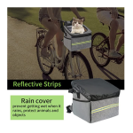 狗狗自行车篮厂家-15磅可折叠软边快拆