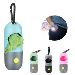 Pet Waste Bags Holder Manufacturer - LED Flashlight Carabiner Clip