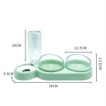 自动宠物喂食器厂家-15度倾斜360度旋转双碗