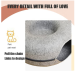 毛毡猫窝厂家-圆形甜甜圈半封闭可洗