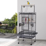 鸟舍厂家-可定制大号笼带轮户外