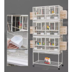 鸟鸽笼厂家-三层金属带架可拆卸