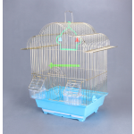 鸟笼厂家-金色圆顶经济旅行悬挂笼