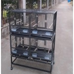Bird Cage Factory - 1/2/3-Combo Stacker Divided Breeder Cage