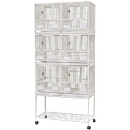 Bird Pigeon Cage Factory - Three Tier Metal with Stand Removable