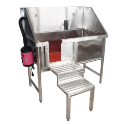 Dog Washing Station Supplier - Stainless Steel with Ramp Faucet