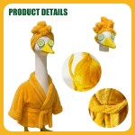 门廊鹅服装厂家-可逆法兰绒浴袍趣味