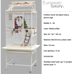 鹦鹉笼厂家-大号锻铁开合游戏顶