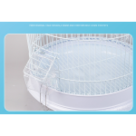 金丝雀鸟笼厂家-圆形铁金属办公家用