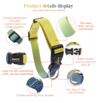 宠物项圈牵引绳厂家-多渐变色彩可定制印花