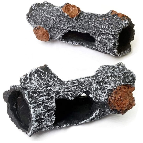 树脂水族装饰厂家-仿真沉木空心庇护所