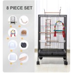 鸟笼厂家-30英寸豪华锻铁滚轮架