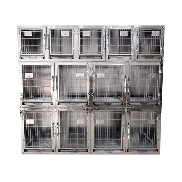 Veterinary Cage Supplier - Three-Storey Thirteen Compartments