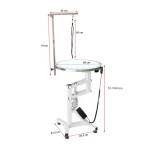 Pet Grooming Table Supplier - LED Electric Lifting Round Design