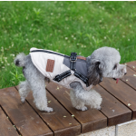 冬季狗狗外套厂家-防水法兰绒可拆卸背带