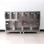 宠物笼厂家-不锈钢兽医笼可定制