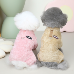 狗狗睡衣厂家-超柔软天鹅绒连体冷天外套