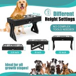 狗狗碗厂家-豪华可调高度高架防滑