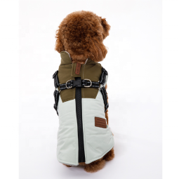 Winter Dog Coat Factory - Waterproof Fleece Detachable Harness