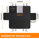 狗狗车座套厂家-100%防刮防水后座
