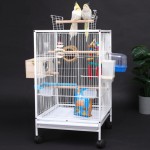 鸟笼厂家-30英寸豪华锻铁滚轮架