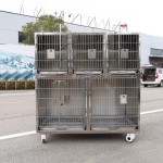 Veterinary Cage Supplier - Stainless Steel Two Stage Five Compartments