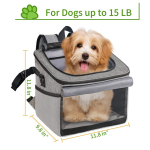 狗狗自行车篮厂家-15磅可折叠软边快拆