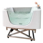 Pet Grooming Tub Supplier - Electric Lift with Wheels Spa Massage
