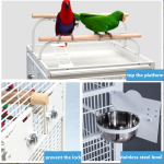 鹦鹉笼厂家-大号锻铁开合游戏顶