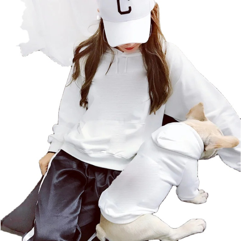 宠物亲子装厂家-棉质匹配主人衬衫