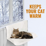 猫吊床厂家-冬季毛绒温暖散热器床