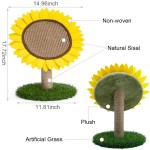 Sunflower Cat Scratcher Factory - Natural Sisal Rope Scratching Post