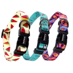 宠物狗项圈厂家-可定制印花logo涤纶柔软