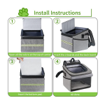 狗狗自行车篮厂家-15磅可折叠软边快拆