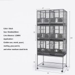 鸟笼厂家-三层可堆叠分隔繁殖笼