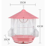 鸟笼厂家-铁金属金丝雀室内外简易