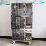 Cat Boarding Cage Manufacturer - Stainless Steel Grooming Salon