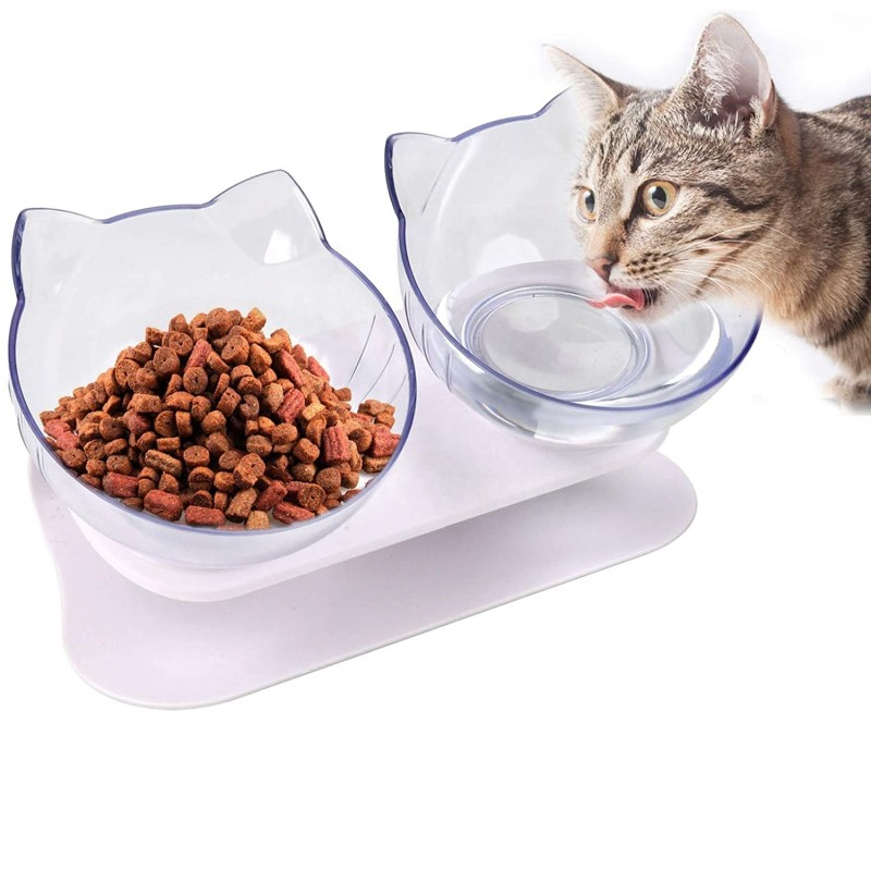 Cat Feeding Bowl Manufacturer - 15 Degree Tilted Elevated Stand