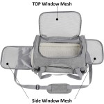 Pet Carrier Supplier - Airline Approved Soft Plush Window Mesh