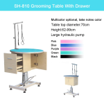 Pet Grooming Table Manufacturer - Hydraulic Lift 36 Inch with Cabinet