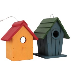 Wood Birdhouse Manufacturer - Colorful Hanging Garden Decorative