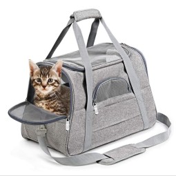 Pet Carrier Supplier - Airline Approved Soft Plush Window Mesh